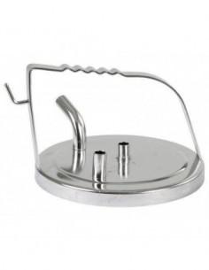 Coperchio acciaio inox per secchio mungitore