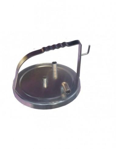 Coperchio acciaio inox per secchio mungitore