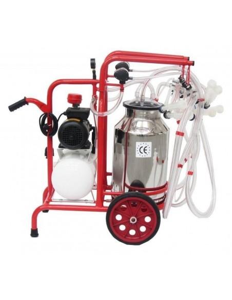 Carrello e mungitrice capre quattro gruppi mungitura