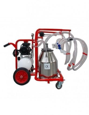 tubi latte con mungitrice capra e collettore 