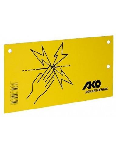 Cartello segnale recinti elettrici