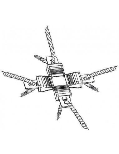 Connettore X Litzclip recinti elettrici 3 mm