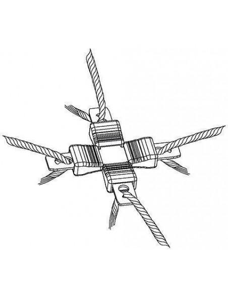 Connettore X Litzclip recinti elettrici 3 mm