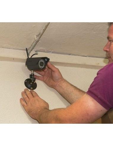 staffare a muro telecamera box cavallo