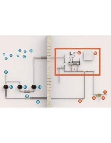 installazione e pompa circolo acqua per abbeveratoi mucche