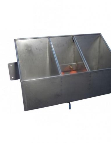 acciaio inox e  vasca truogolo per mucche automatico