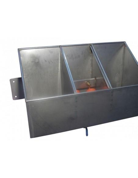 acciaio inox e  vasca truogolo per mucche automatico