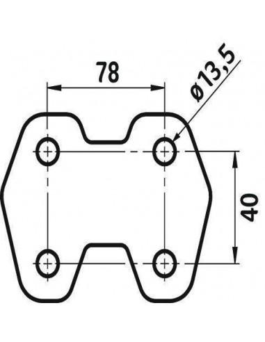 staffaggio a muro del abbeveratoio per mucche