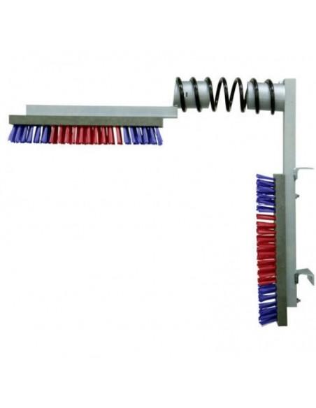 Spazzola pulizia dorso animale in acciaio per bovini e equini