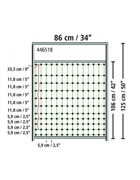 Porta per recinti elettrici e reti elettrificate