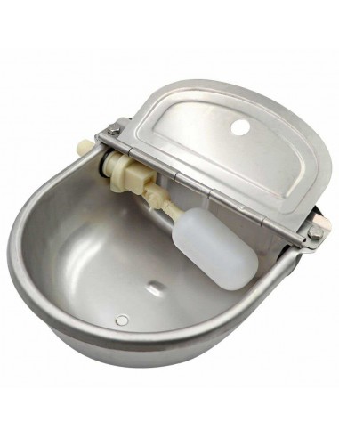 abbeveratoio cani visuale dall'alto e galleggiante con acqua