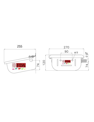 Abbeveratoio automatico disegno esploso tecnico
