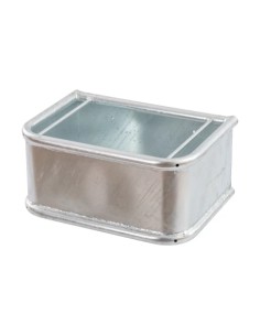 mangiatoia rettangolare in acciaio zincato 35 litri bovini equini