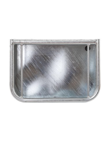 Mangiatoia rettangolare in acciaio zincato per cavalli e mucche | Attrezzature zootecniche FDA