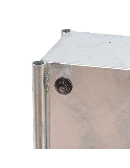 Mangiatoia rettangolare in acciaio zincato per cavalli e mucche | Attrezzature zootecniche FDA