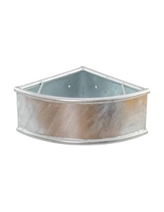 mangiatoia angolare in acciaio zincato 35 litri mucca cavallo 2