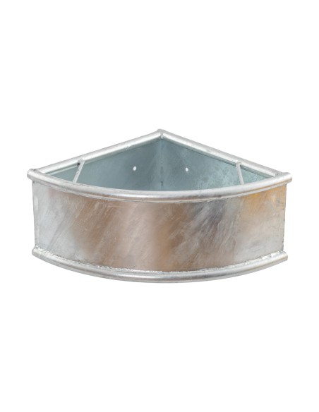 Mangiatoia angolare in acciaio zincato per scuderie e stalle | Attrezzature zootecniche FDA