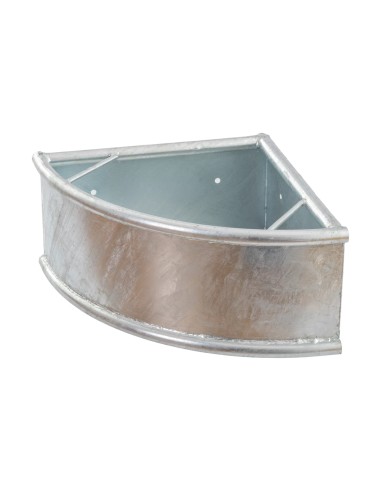 Mangiatoia angolare in acciaio zincato per scuderie e stalle | Attrezzature zootecniche FDA