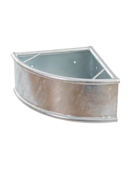 Mangiatoia angolare in acciaio zincato per scuderie e stalle | Attrezzature zootecniche FDA