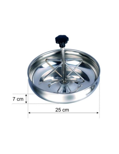 Mangiatoia per suinetti in acciaio inox diametro 25 cm TC0250 FDA SRL