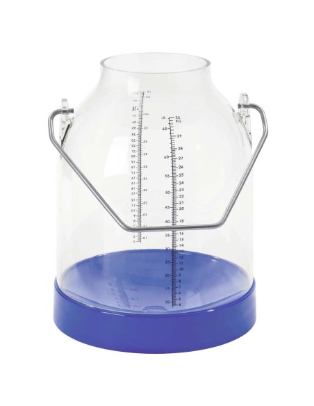 Secchio in plastica alimentare trasparente con manico