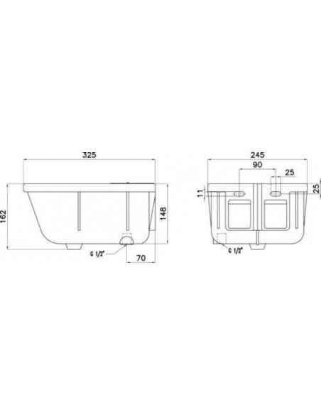 disegno tecnico abbeveratoio cavalli
