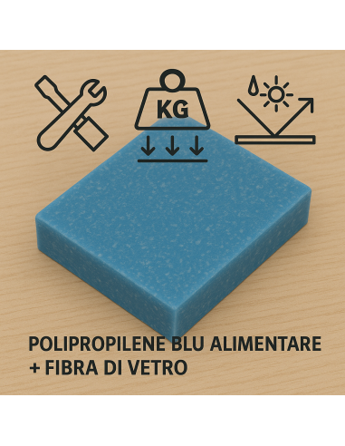 Nuova miscela plastica rinforzata FDA - Polipropilene alimentare + Fibra di Vetro