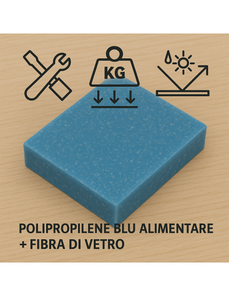 Nuova miscela plastica rinforzata FDA - Polipropilene alimentare + Fibra di Vetro