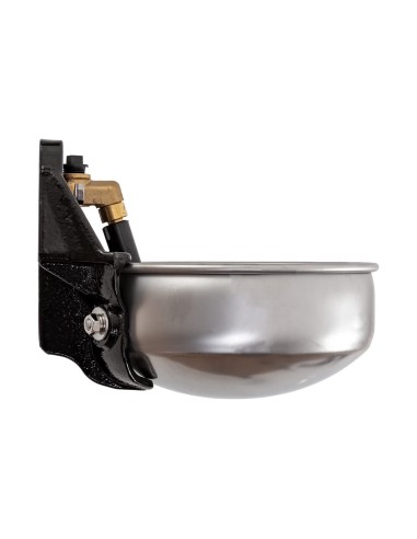 Abbeveratoio inox con pendolo vista laterale