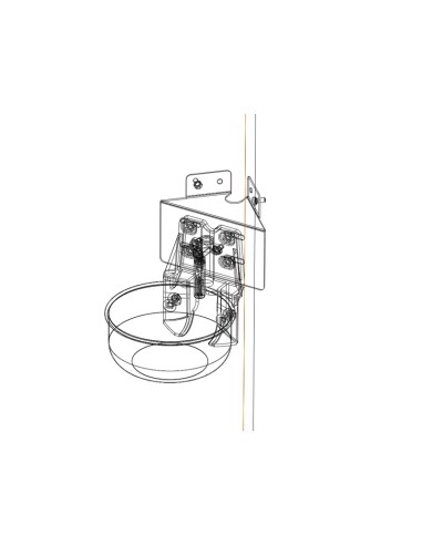 Abbeveratoio inox con staffa angolare FAR22