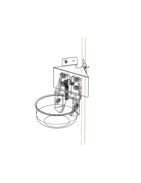 Abbeveratoio inox con staffa angolare FAR22