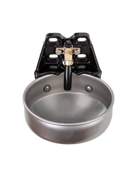 Abbeveratoio per scuderia con vaschetta in acciaio inox