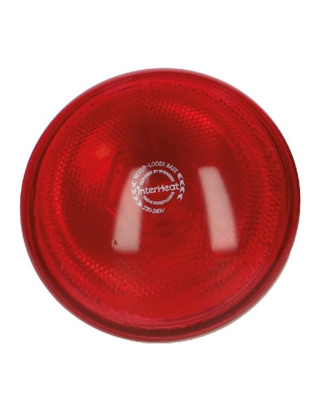 Lampada riscaldante per animali Interheat PAR 100w vetro pressato