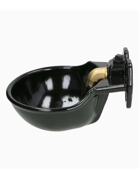 Abbeveratoio smaltato nero a pendolo automatico