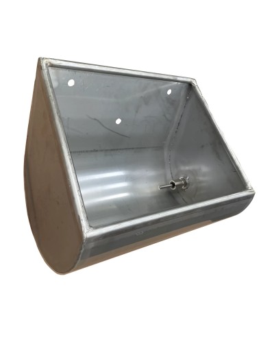 Abbeveratoio a vaschetta antispreco acciaio inox aisi 304