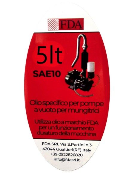 Olio Pompa Mungitrice 5lt_SAE 10 Etichetta