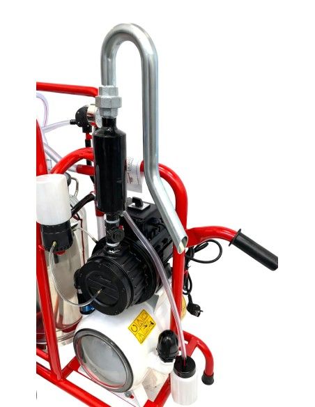 Motore Elettrico con Pompa del Vuoto ad Olio FACM20701 400 l/min 220V 1,10 kW montata su mungitrice