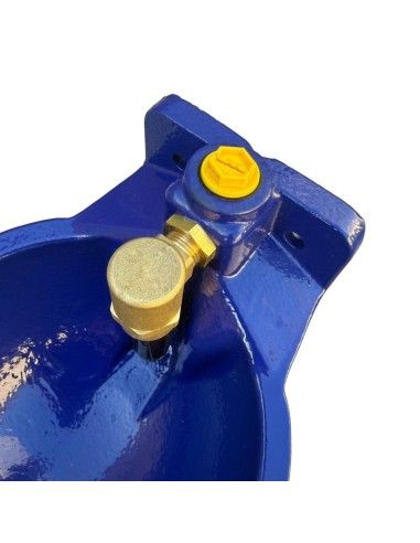 Tappo per abbeveratoio in ghisa con cataforesi FA-BE con pendolo rinforzato FDA per bovini ed equini