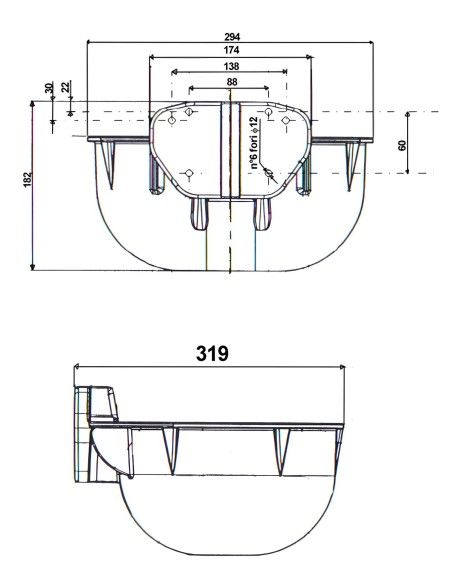 Dimensioni abbeveratoio in ghisa bovini ed equini FABE MAX