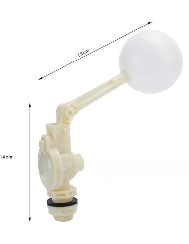 Valvola a Galleggiante per Abbeveratoio DN20 G3/4" in Plastica ad Alta Portata