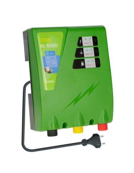 TITAN Ni 16000 per recinto elettrico per animali robusti bovini, cavalli e pecore,