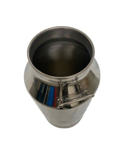 Secchio Acciaio Inox 50 Lt con Maniglie | Bidone Mungitura FDA  SRL