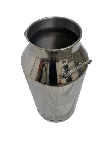 Secchio Acciaio Inox 50 Lt con Maniglie | Bidone Mungitura FDA  SRL