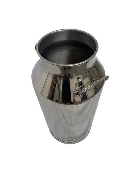 Secchio Acciaio Inox 50 Lt con Maniglie | Bidone Mungitura FDA  SRL