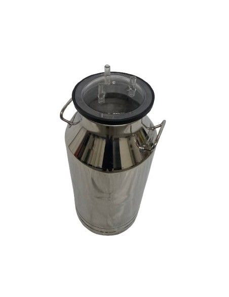 Secchio Acciaio Inox 50 Lt con Maniglie | Bidone Mungitura FDA  SRL
