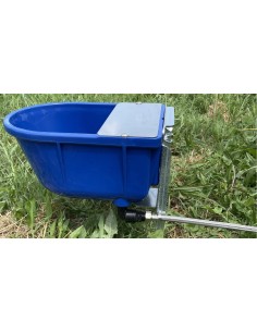 Staffa zincata per fissaggio a terra di abbeveratoi automatici 2