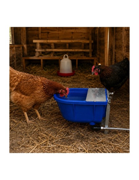 Abbeveratoio automatico con staffa a terra per galline