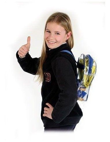 Kit spazzole per cavallo in zainetto blu