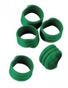 Anelli in plastica a spirale per la marcatura di avicoli GALLINE colori ROSSO/verde/BLU/giallo busta da 20 pezzi 2