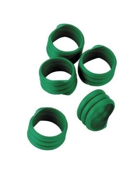 Anelli in plastica a spirale per la marcatura di avicoli GALLINE colori ROSSO/verde/BLU/giallo busta da 20 pezzi